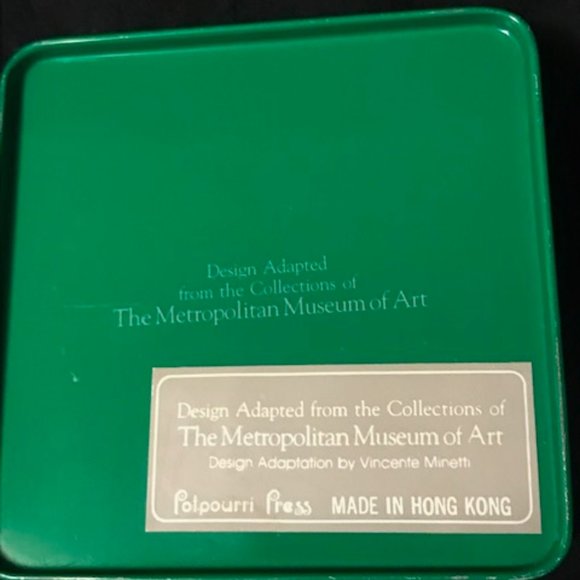 Metropolitan Museum of Art Christmas Tin Coasters - Picture 4 of 12